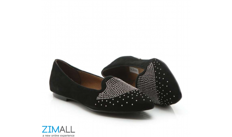 Studded Insole Leather Pumps